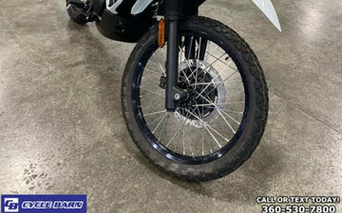 2025 Kawasaki KLR 650 Pearl Crystal WhiteMetallic Carbon Gray A