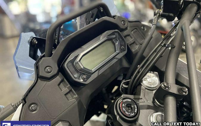 2025 Kawasaki KLR 650 Pearl Crystal WhiteMetallic Carbon Gray A