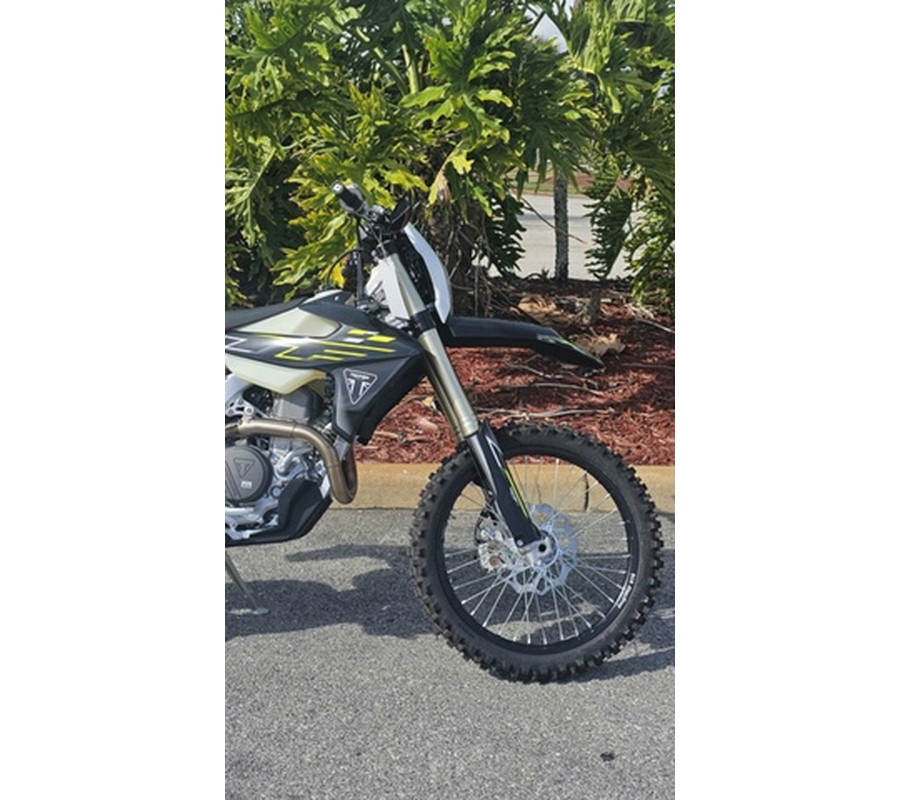 2026 TRIUMPH TF 450-E Jet Black/Pure White