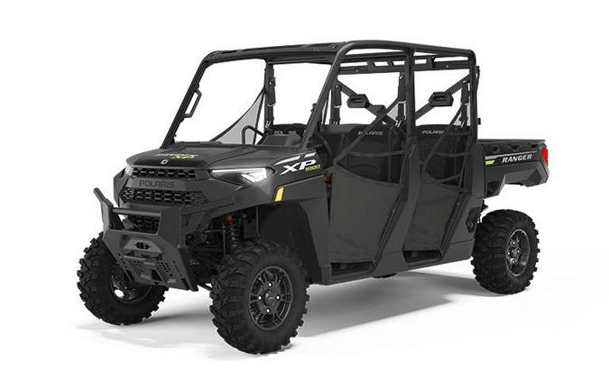 2023 Polaris Industries RANGER CREW XP 1000 Premium Super Graphite with Lifted Lime Accents