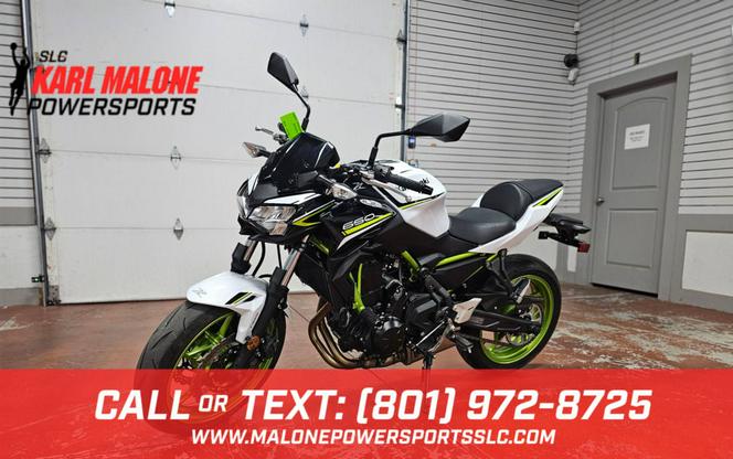 2021 Kawasaki Z650 ABS Pearl Blizzard White/Metallic Spark Black