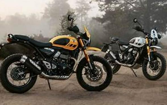 2026 Triumph Scrambler 400 XC Racing Yellow
