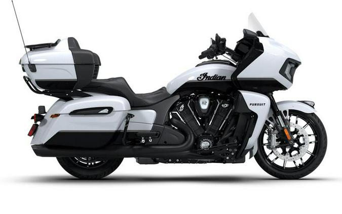 2026 Indian Motorcycle® Pursuit® Dark Horse® 112 Ghost White Metallic with Black Metallic