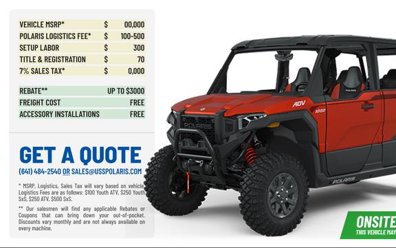 2024 Polaris Industries Polaris XPEDITION ADV 5 Ultimate Matte Orange Rust