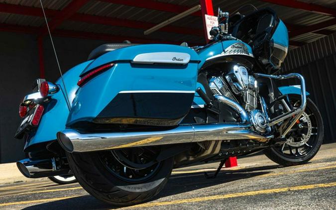 2026 Indian Challenger Limited 112 W/Powerband Audio Storm Blue With Black Metallic