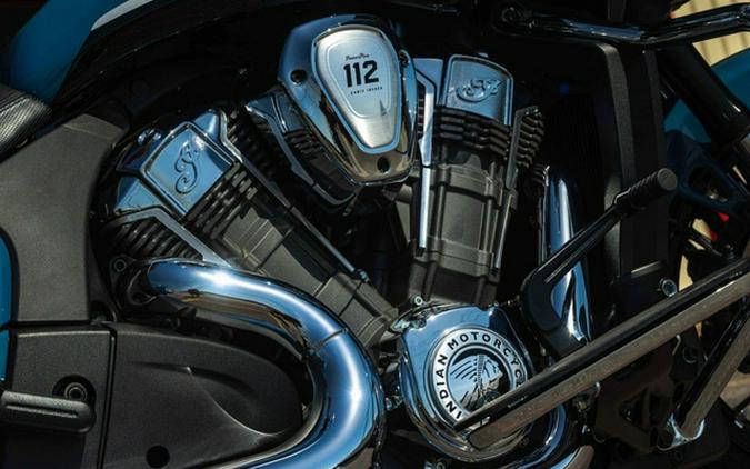 2026 Indian Challenger Limited 112 W/Powerband Audio Storm Blue With Black Metallic