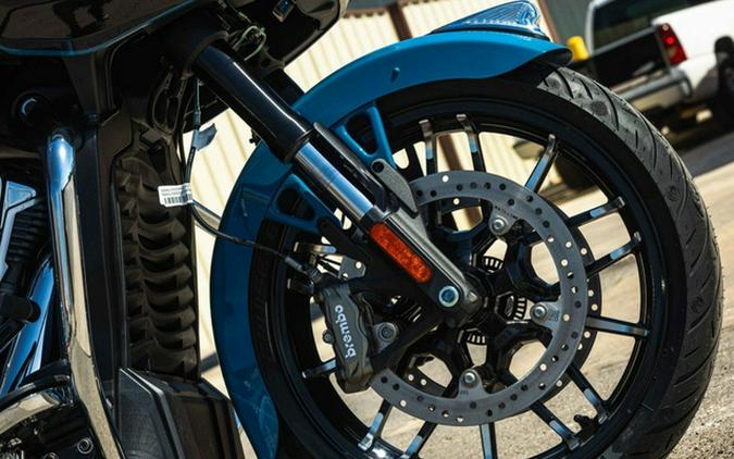 2026 Indian Challenger Limited 112 W/Powerband Audio Storm Blue With Black Metallic
