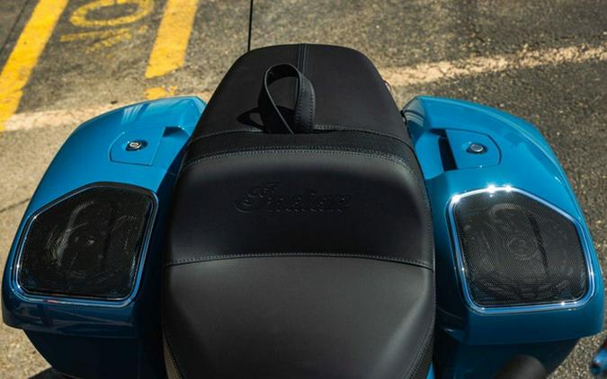 2026 Indian Challenger Limited 112 W/Powerband Audio Storm Blue With Black Metallic