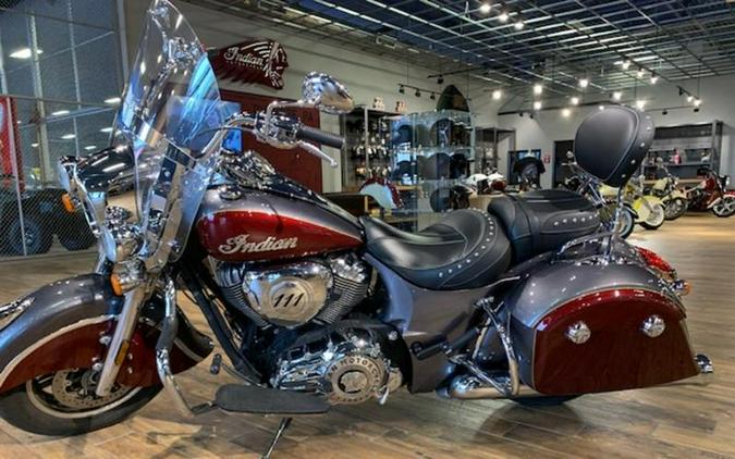 2017 Indian Motorcycle® Springfield™ Steel Gray Over Burgundy Metallic