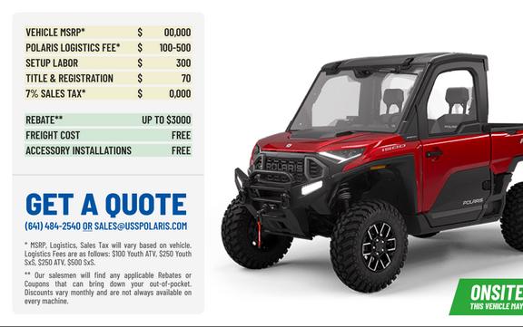 2024 Polaris Industries Ranger XD 1500 Northstar Edition Ultimate Sunset Red