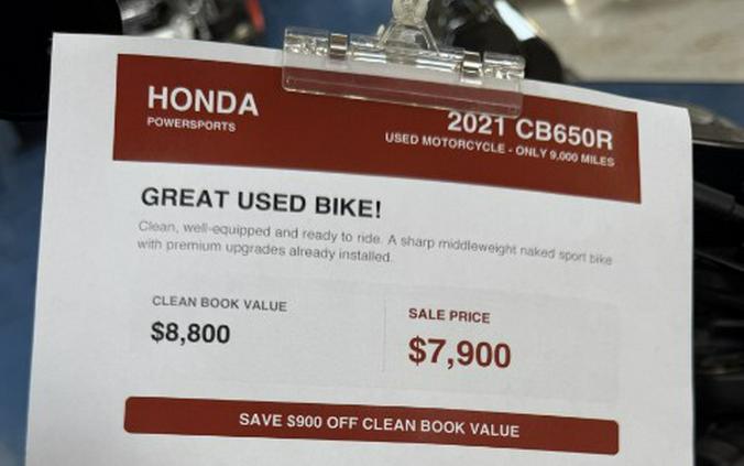 2021 Honda CB650R ABS