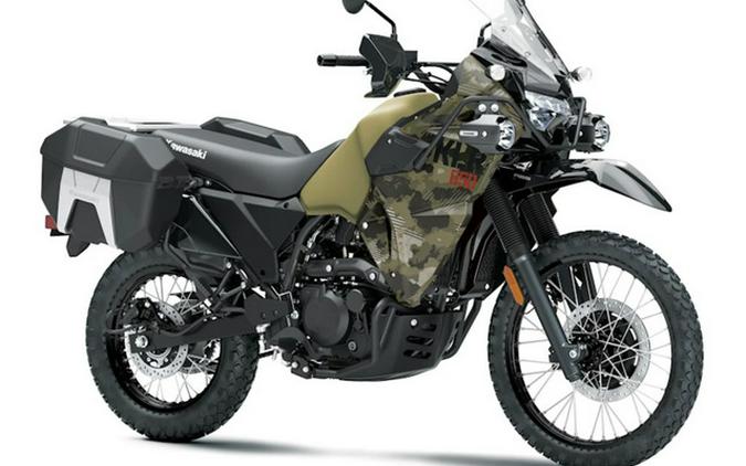 2026 Kawasaki KLR650 Adventure ABS Cypher Camo Beige