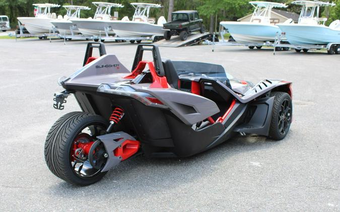 2026 Polaris Slingshot® R AutoDrive Radiant Gray with Indy Red Pearl