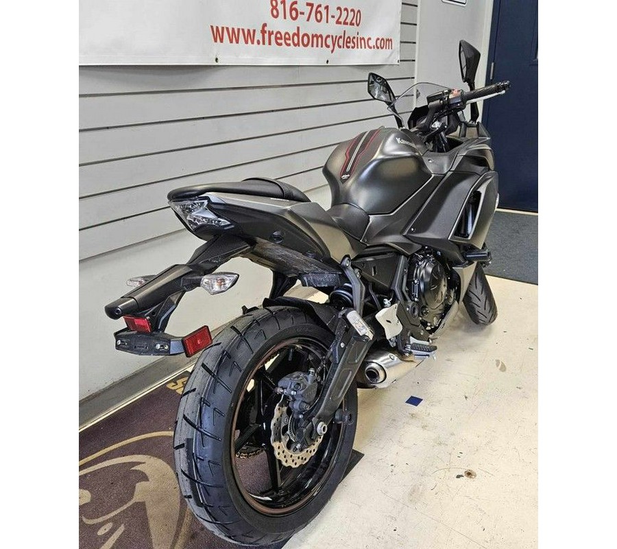 2022 Kawasaki Ninja® 650 ABS Metallic Matte Graphenesteel Gray