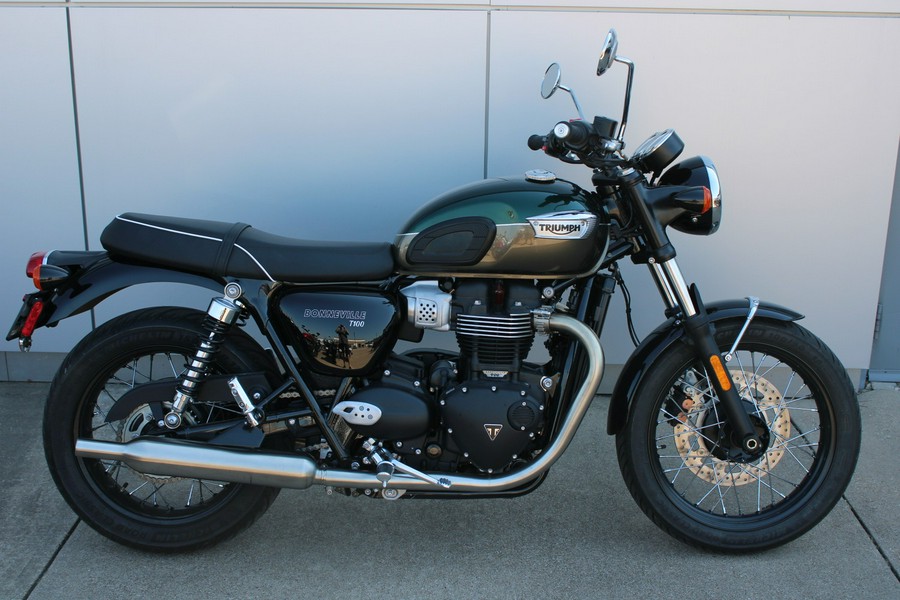 2024 Triumph Bonneville T100 Competition Green/Ironstone