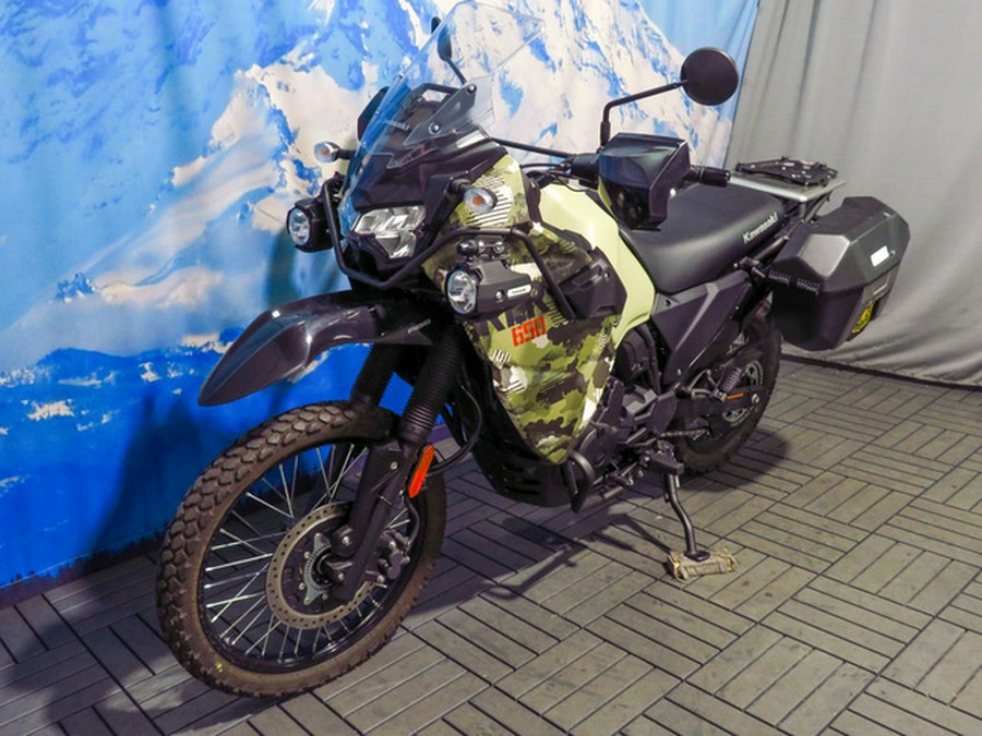 2025 Kawasaki KLR650 Adventure ABS Cypher Camo Beige