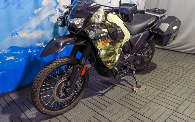 2025 Kawasaki KLR650 Adventure ABS Cypher Camo Beige