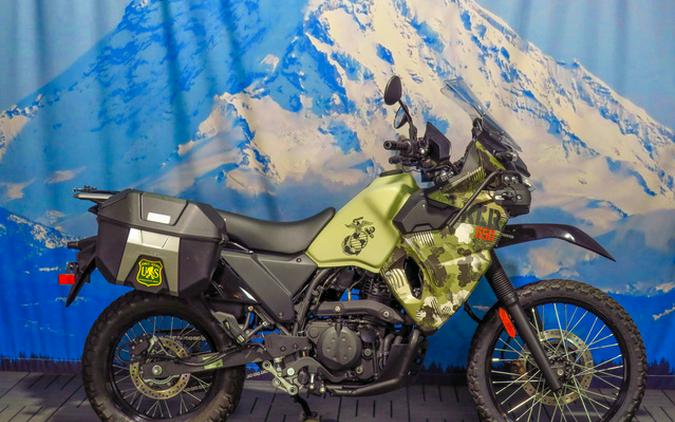 2025 Kawasaki KLR650 Adventure ABS Cypher Camo Beige