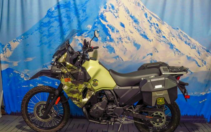 2025 Kawasaki KLR650 Adventure ABS Cypher Camo Beige