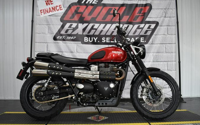 2019 Triumph Street Scrambler Cranberry Red