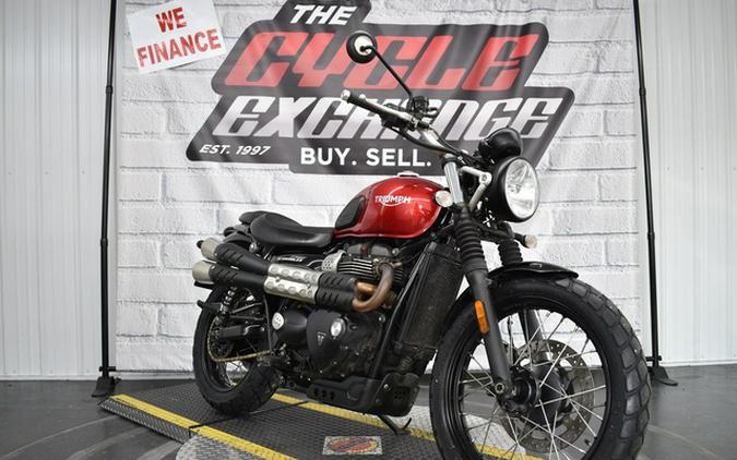 2019 Triumph Street Scrambler Cranberry Red