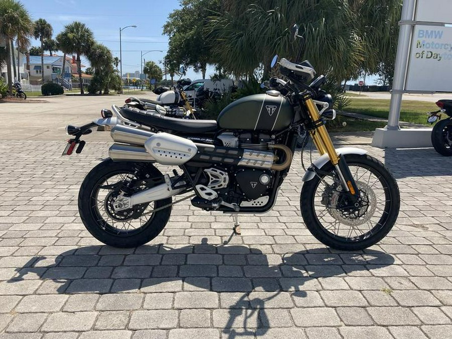 2022 Triumph Scrambler 1200 XE Matt Khaki Green Matt Jet Black