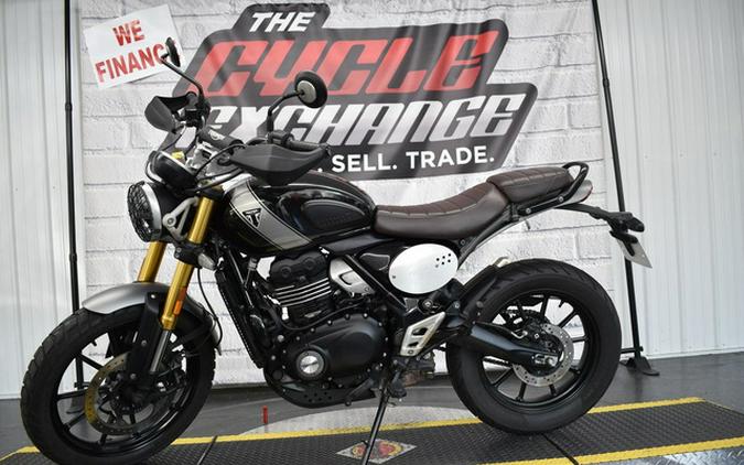 2024 Triumph Scrambler 400 X Carnival Red Phantom Black