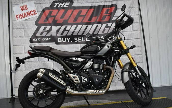 2024 Triumph Scrambler 400 X Carnival Red Phantom Black