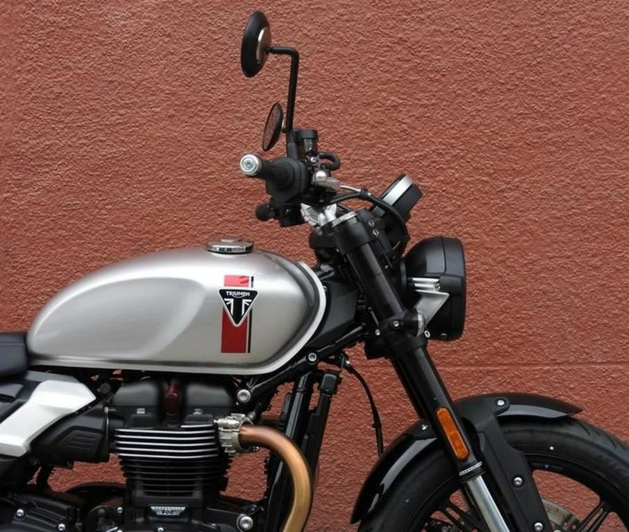 2025 Triumph Speed Twin 900 Aluminium Silver/Carnival Red/Jet Black