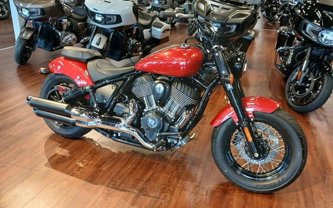 2022 Indian Chief Bobber Ruby Metallic