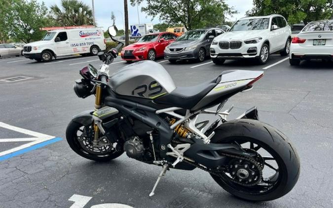 2022 Triumph Speed Triple 1200 RS Matte Silver Ice