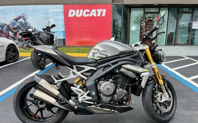 2022 Triumph Speed Triple 1200 RS Matte Silver Ice