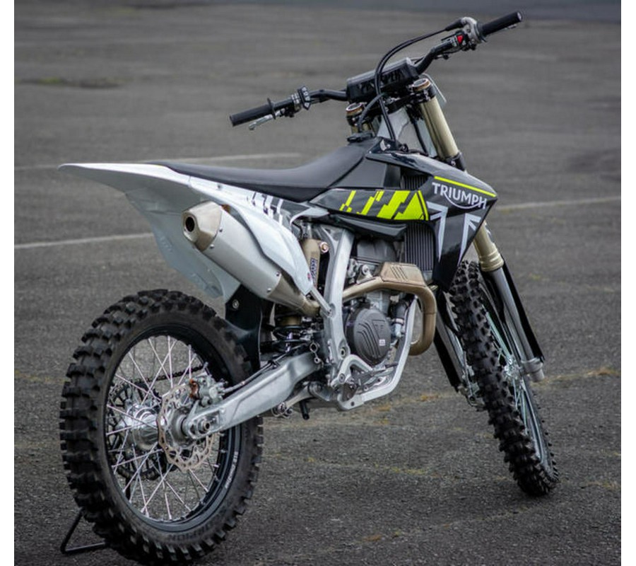 2025 Triumph TF 250-X Jet Black/Pure White