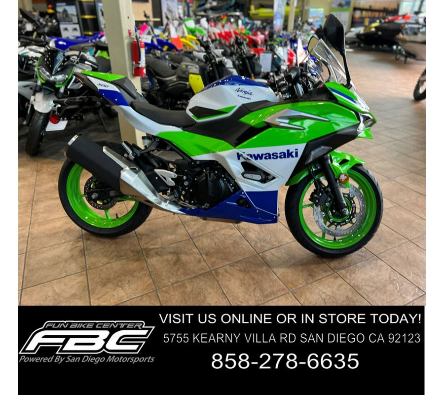 2024 Kawasaki Ninja® 500 SE 40th Anniversary Edition ABS