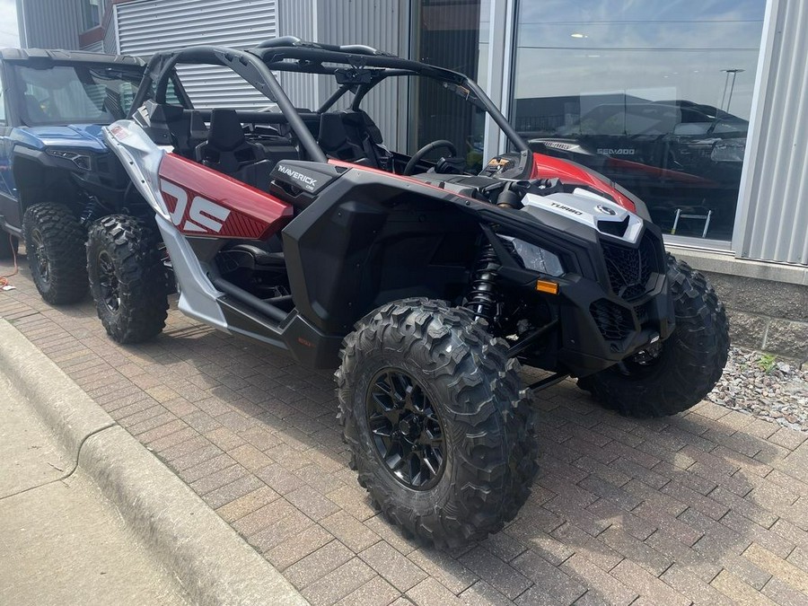 2024 Can-Am® Maverick X3 DS Turbo Fiery Red & Hyper Silver