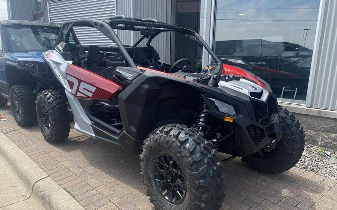 2024 Can-Am® Maverick X3 DS Turbo Fiery Red & Hyper Silver