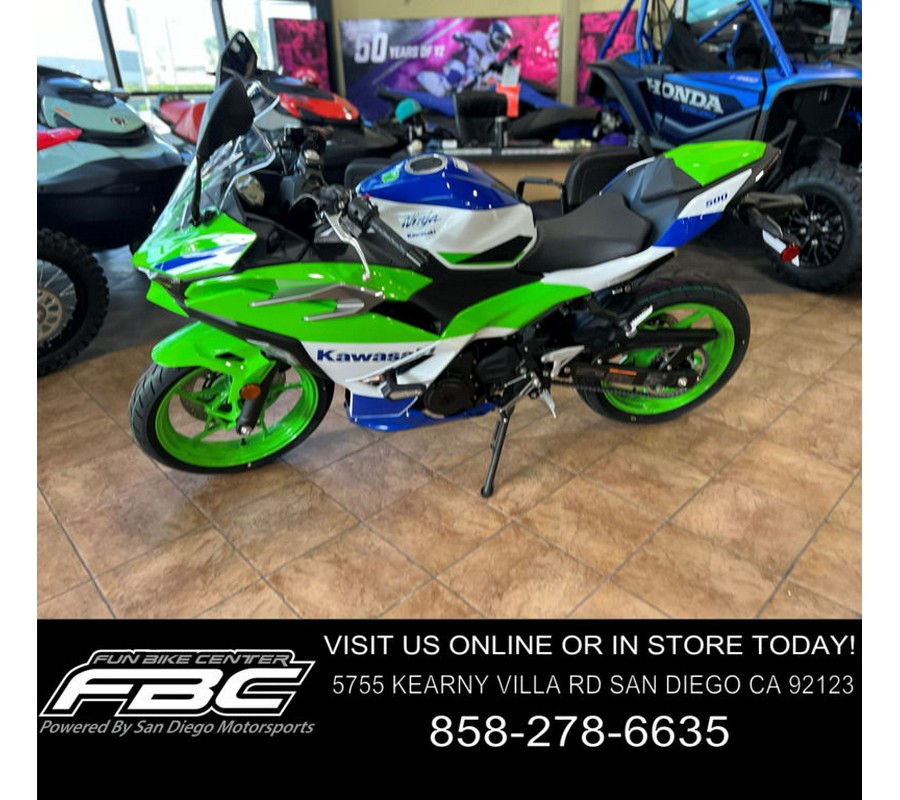 2024 Kawasaki Ninja® 500 SE 40th Anniversary Edition ABS