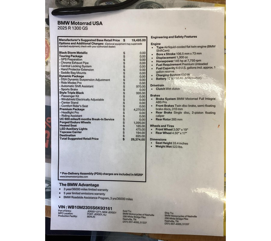 2025 BMW R 1300 GS