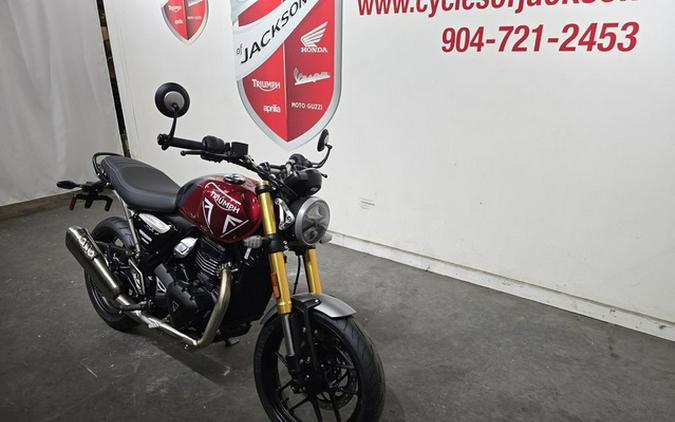 2025 Triumph Speed 400 Carnival Red Storm Grey
