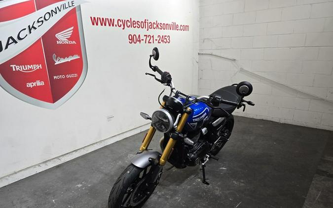 2025 Triumph Speed 400 Caspian Blue / Storm Grey Carnival Red Storm Grey