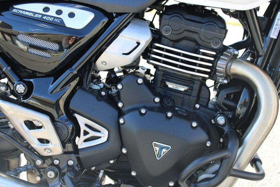 2026 Triumph Scrambler 400 XC Vanilla White