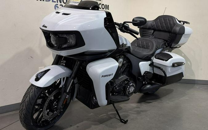 2026 Indian Pursuit Dark Horse 112 W/ Powerband Audio Ghost White Metallic With Black