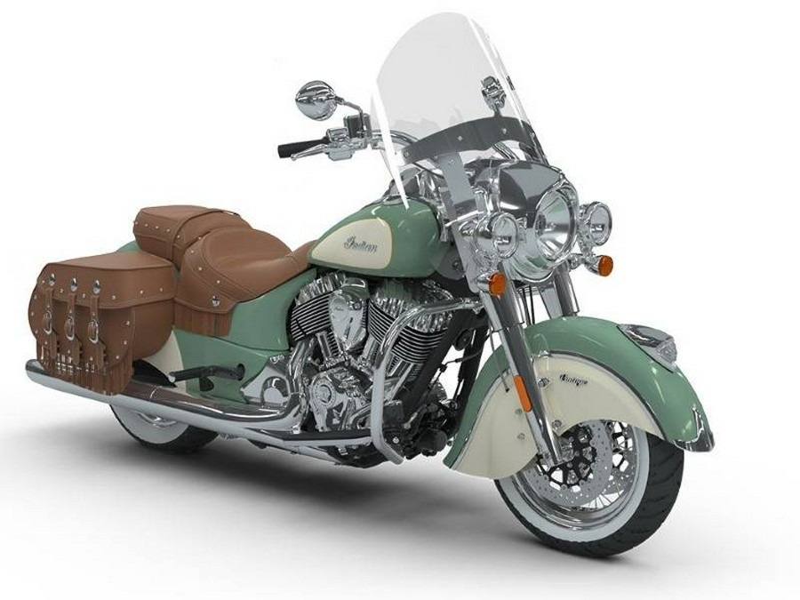 2018 Indian Motorcycle® Chief® Vintage ABS Willow Green over Ivory Cream