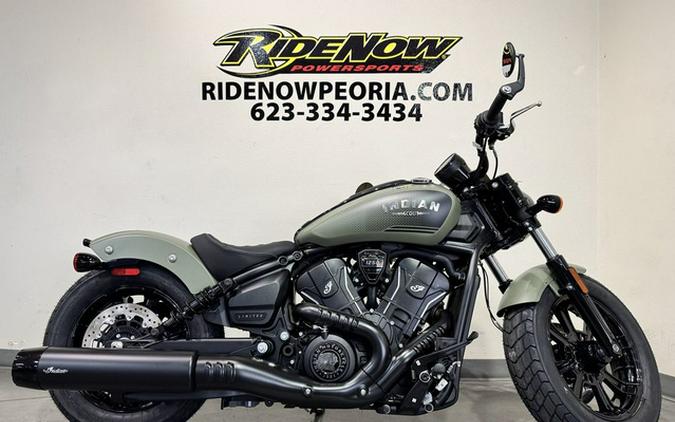 2026 Indian Scout Bobber Limited +Tech Moss Green Smoke