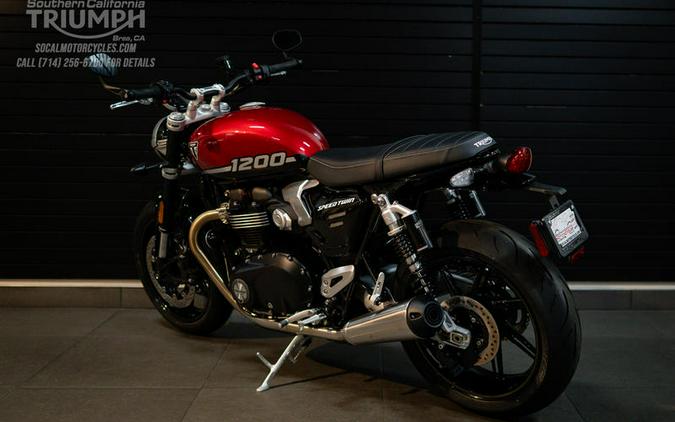 2025 Triumph Speed Twin 1200 Carnival Red/Sapphire Black