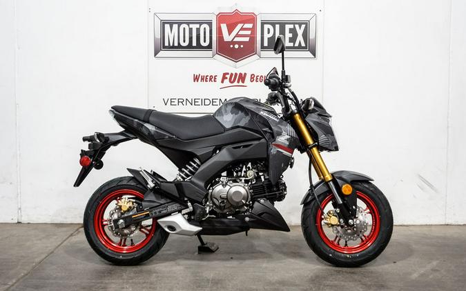 2024 Kawasaki Z125 PRO Cypher Camo Gray Matte/Metallic Matte Carbon Gray