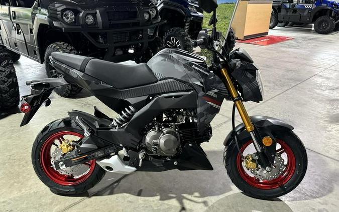 2024 Kawasaki Z125 PRO Cypher Camo Gray Matte/Metallic Matte Carbon Gray