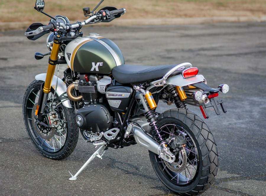 2026 Triumph Scrambler 1200 XE Matte khaki green