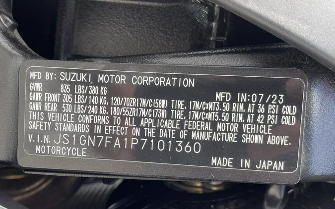 2023 Suzuki GSX-R600Z