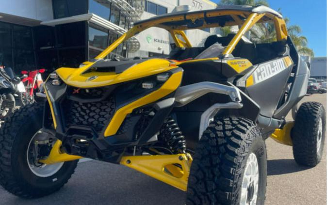 2024 Can-Am® Maverick R X RS with Smart-Shox Carbon Black & Neo Yellow